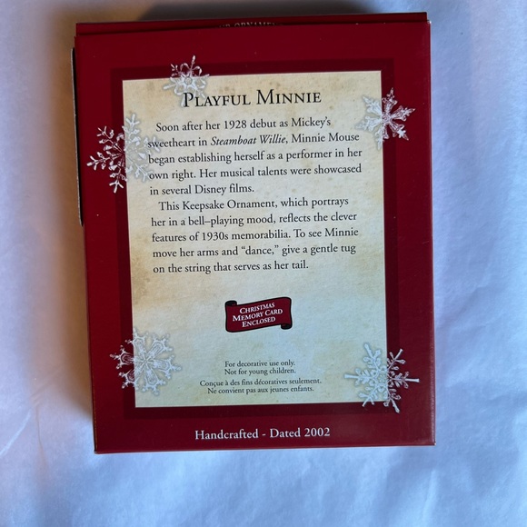 Hallmark Keepsake Ornament 2002 Playful Minnie - Picture 2 of 15